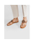 Tommy Hilfiger Žabky Essential Leather Flat Sandal FW0FW05620 Hnědá - Pepit.cz