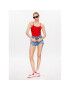 Tommy Jeans Body Essential Strappy DW0DW14882 Červená Slim Fit - Pepit.cz