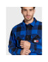 Tommy Jeans Bunda pro přechodné období Sherpa Flannel DM0DM15132 Tmavomodrá Regular Fit - Pepit.cz