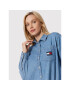 Tommy Jeans džínová košile Chambray Badge DW0DW13713 Modrá Boyfriend Fit - Pepit.cz