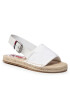 Tommy Jeans Espadrilky Essential Flat Sandal EN0EN01437 Bílá - Pepit.cz