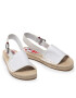 Tommy Jeans Espadrilky Essential Flat Sandal EN0EN01437 Bílá - Pepit.cz