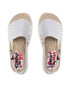 Tommy Jeans Espadrilky Essential Flat Sandal EN0EN01437 Bílá - Pepit.cz