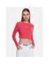 Tommy Jeans Halenka Essential Logo DW0DW15443 Růžová Cropped Fit - Pepit.cz