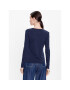 Tommy Jeans Halenka Jersey V Neck DW0DW09101 Tmavomodrá Regular Fit - Pepit.cz