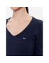 Tommy Jeans Halenka Jersey V Neck DW0DW09101 Tmavomodrá Regular Fit - Pepit.cz