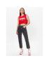 Tommy Jeans Halenka USA Basketball DW0DW15304 Červená Cropped Fit - Pepit.cz