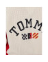 Tommy Jeans Kardigan Archive DW0DW15856 Écru Regular Fit - Pepit.cz