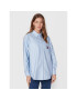 Tommy Jeans Košile Badge DW0DW13804 Modrá Boyfriend Fit - Pepit.cz