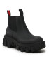 Tommy Jeans Kotníková obuv s elastickým prvkem Tjw Rubber Rain Boot EN0EN02234 Černá - Pepit.cz