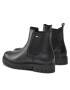 Tommy Jeans Kotníková obuv s elastickým prvkem Warmlined Chelsea Boot EN0EN01991 Černá - Pepit.cz