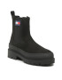 Tommy Jeans Kotníková obuv s elastickým prvkem Womens Chelsea Foxing Boot EN0EN01921 Černá - Pepit.cz