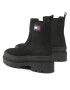 Tommy Jeans Kotníková obuv s elastickým prvkem Womens Chelsea Foxing Boot EN0EN01921 Černá - Pepit.cz