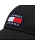 Tommy Jeans Kšiltovka Heritage Cap Print AM0AM07532 Černá - Pepit.cz