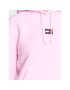 Tommy Jeans Mikina Center Badge Fleece DW0DW14690 Růžová Regular Fit - Pepit.cz