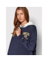 Tommy Jeans Mikina College Logo DW0DW13581 Tmavomodrá Oversize - Pepit.cz