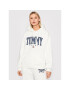 Tommy Jeans Mikina Collegiate DW0DW12102 Bílá Relaxed Fit - Pepit.cz