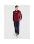 Tommy Jeans Mikina Collegiate Velour DM0DM15014 Bordó Relaxed Fit - Pepit.cz