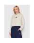 Tommy Jeans Mikina Crop Badge DW0DW12722 Béžová Relaxed Fit - Pepit.cz