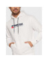 Tommy Jeans Mikina Entry Athletics DM0DM13878 Bílá Regular Fit - Pepit.cz