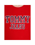 Tommy Jeans Mikina Entry Graphic Crew DM0DM16366 Červená Regular Fit - Pepit.cz