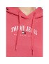 Tommy Jeans Mikina Essential Logo DW0DW14852 Růžová Relaxed Fit - Pepit.cz