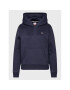 Tommy Jeans Mikina Fleece Hoodie DW0DW09228 Tmavomodrá Regular Fit - Pepit.cz