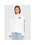 Tommy Jeans Mikina Peace Smiley DW0DW11466 Bílá Oversize - Pepit.cz