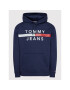 Tommy Jeans Mikina Reflective Flag DM0DM07410 Tmavomodrá Regular Fit - Pepit.cz