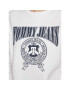 Tommy Jeans Mikina Varsity DW0DW15058 Bílá Loose Fit - Pepit.cz