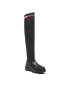 Tommy Jeans Mušketýrky Knit Overknee Boot EN0EN01830 Černá - Pepit.cz