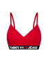 Tommy Jeans Podprsenka Bralette UW0UW02719 Červená - Pepit.cz