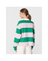 Tommy Jeans Polokošile Stripes Authtic DW0DW14519 Zelená Oversize - Pepit.cz