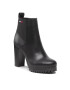 Tommy Jeans Polokozačky Essential High Heel Boot EN0EN02045 Černá - Pepit.cz