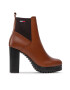 Tommy Jeans Polokozačky Essential High Heel Boot EN0EN02045 Hnědá - Pepit.cz