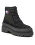 Tommy Jeans Polokozačky Foxing Lace Up Boot EN0EN01915 Černá - Pepit.cz