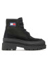 Tommy Jeans Polokozačky Foxing Lace Up Boot EN0EN01915 Černá - Pepit.cz