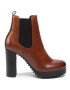 Tommy Jeans Polokozačky Pin Logo Heeled Chelsea Boot EN0EN00686 Hnědá - Pepit.cz