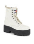 Tommy Jeans Polokozačky Tjw Boot Zip Up EN0EN02305 Bílá - Pepit.cz