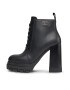 Tommy Jeans Polokozačky Tjw High Heel Lace Up Boot EN0EN02408 Černá - Pepit.cz