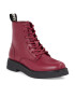 Tommy Jeans Polokozačky Tjw Lace Up Flat Boot EN0EN02310 Červená - Pepit.cz