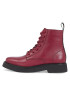 Tommy Jeans Polokozačky Tjw Lace Up Flat Boot EN0EN02310 Červená - Pepit.cz