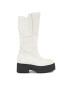 Tommy Jeans Kozačky Tjw Long Shaft Biker Boot EN0EN02376 Bílá - Pepit.cz