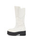 Tommy Jeans Kozačky Tjw Long Shaft Biker Boot EN0EN02376 Bílá - Pepit.cz