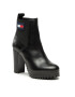 Tommy Jeans Polokozačky Tjw New Ess High Heel Boot EN0EN02439 Černá - Pepit.cz