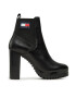 Tommy Jeans Polokozačky Tjw New Ess High Heel Boot EN0EN02439 Černá - Pepit.cz