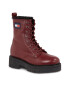 Tommy Jeans Polokozačky Tjw Urban Boot Tumbled Ltr Wl EN0EN02317 Červená - Pepit.cz