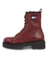 Tommy Jeans Polokozačky Tjw Urban Boot Tumbled Ltr Wl EN0EN02317 Červená - Pepit.cz