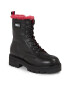 Tommy Jeans Polokozačky Tjw W Urban Boot Smooth Ltr Wl EN0EN02402 Černá - Pepit.cz