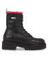 Tommy Jeans Polokozačky Tjw W Urban Boot Smooth Ltr Wl EN0EN02402 Černá - Pepit.cz